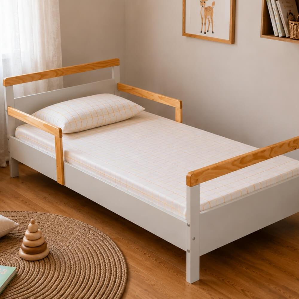 Cama Infantil Montessoriana Cinza Greige Bella