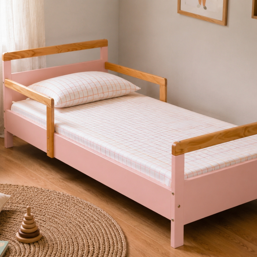 Cama Infantil Montessoriana Rosa Blush Bella