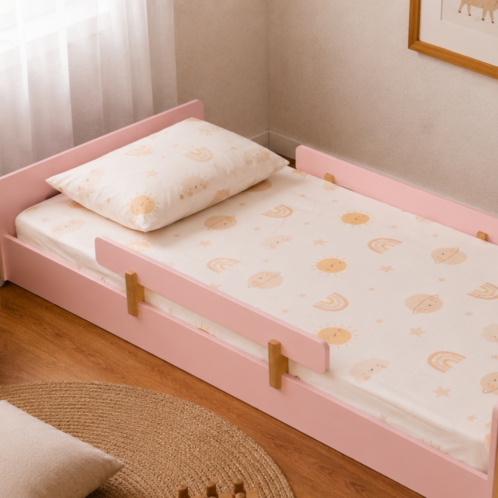 Cama Montessoriana Evolutiva Rosa Nina