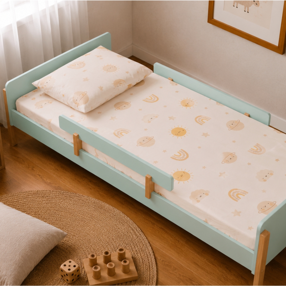 Cama Montessoriana Evolutiva Verde Nina