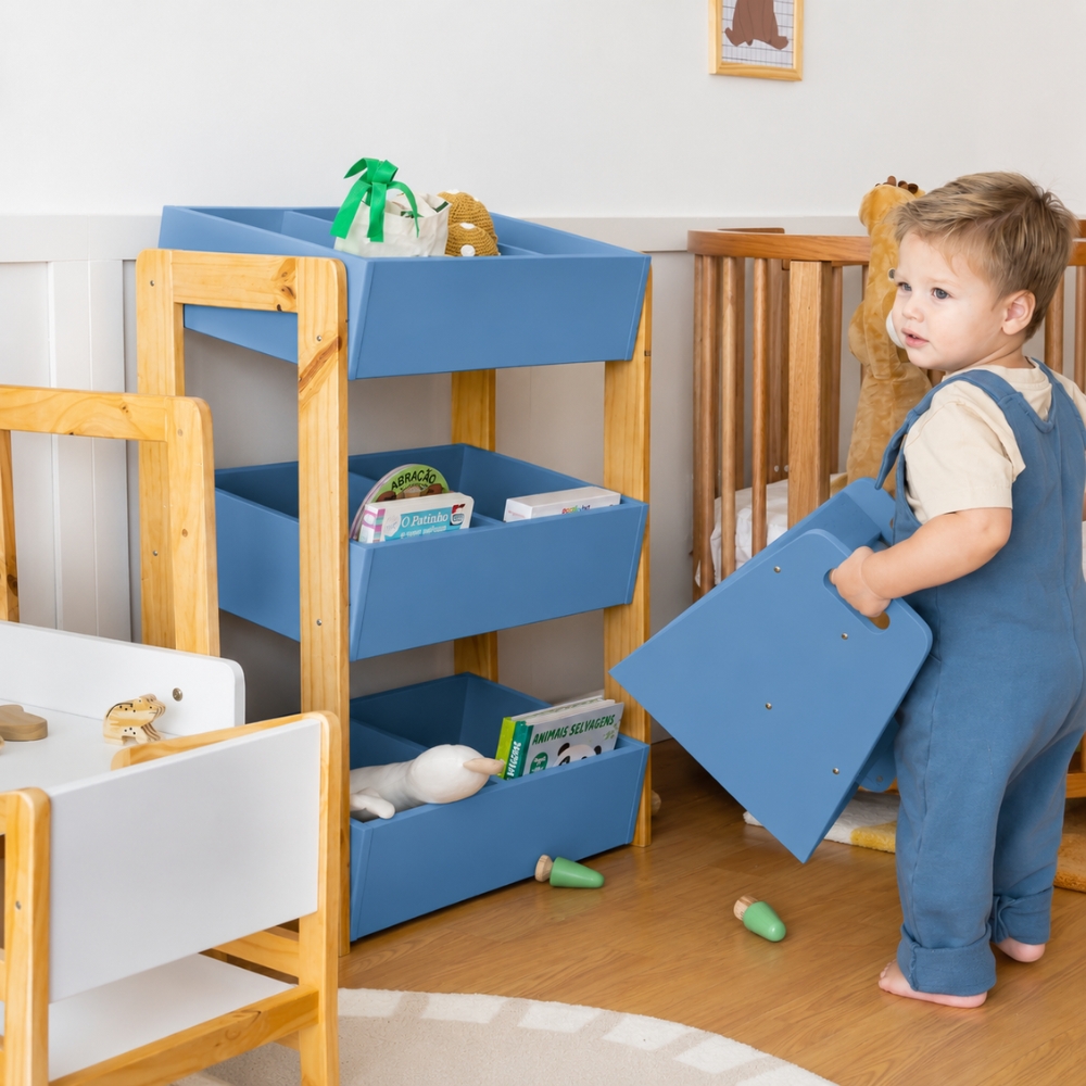 Estante Organizadora Azul Bella