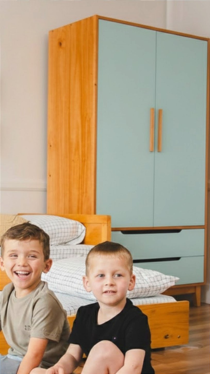 Guarda-Roupa Infantil Verde Theo