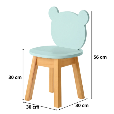 Dimensões Cadeira Infantil Urso Verde