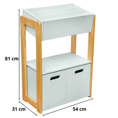 Estante Porta Livros com Caixote Organizador