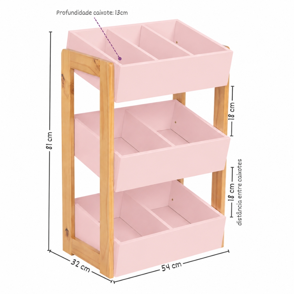 Estante Organizadora Rosa Bella