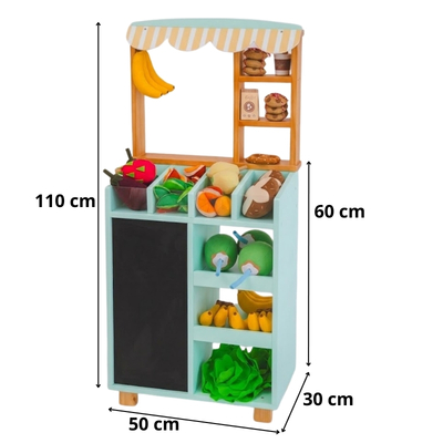 Dimensões mercadinho infantil pocket