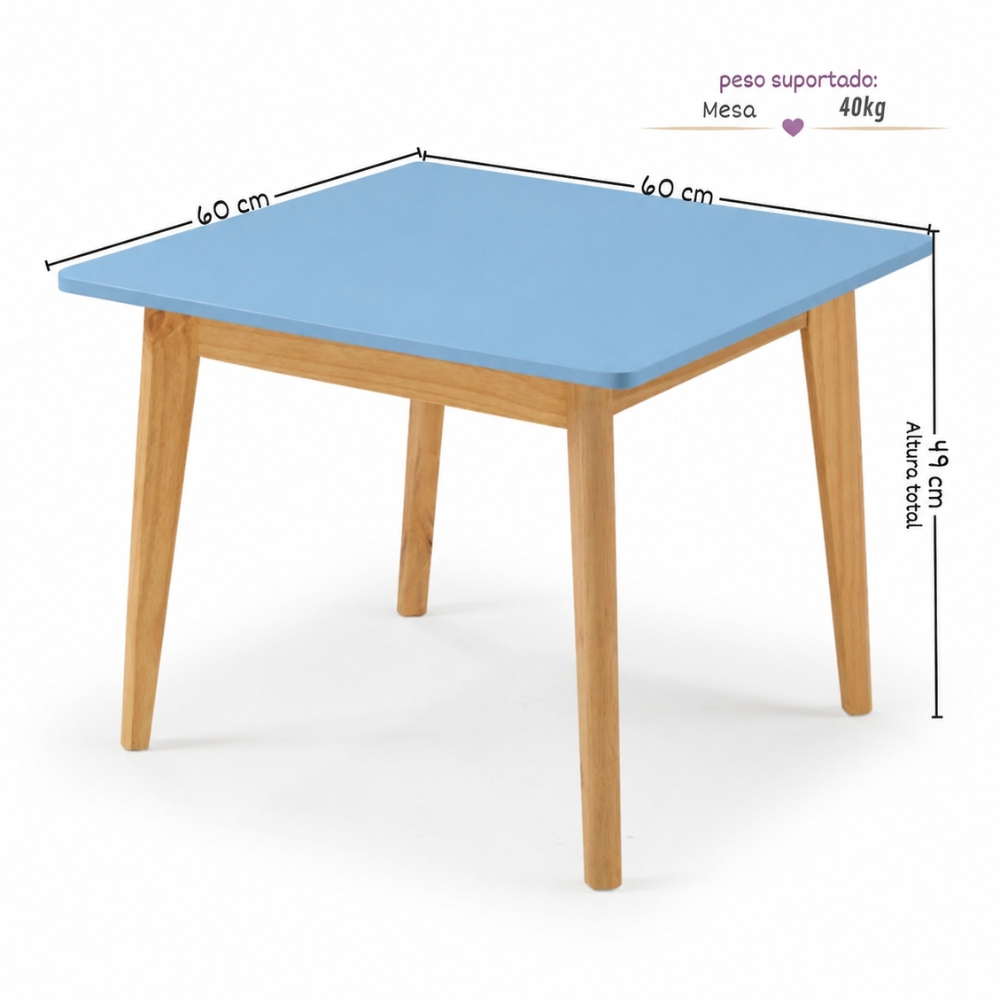 Mesa Infantil Azul Theo