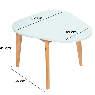 Dimensões mesa infantil orgânica