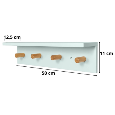 Prateleira Cabideiro 50cm Theo