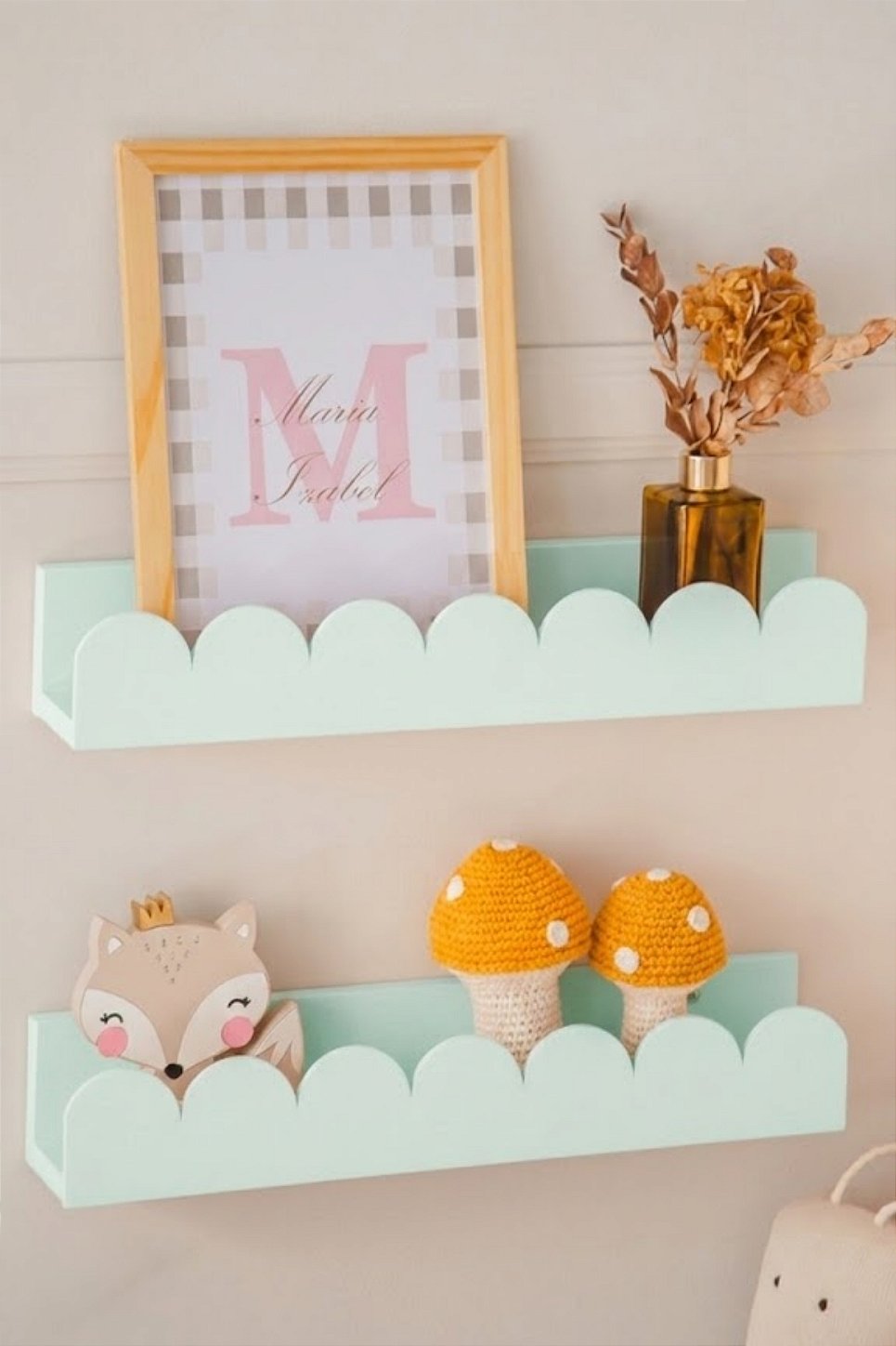 Prateleira Infantil Ondinha Verde