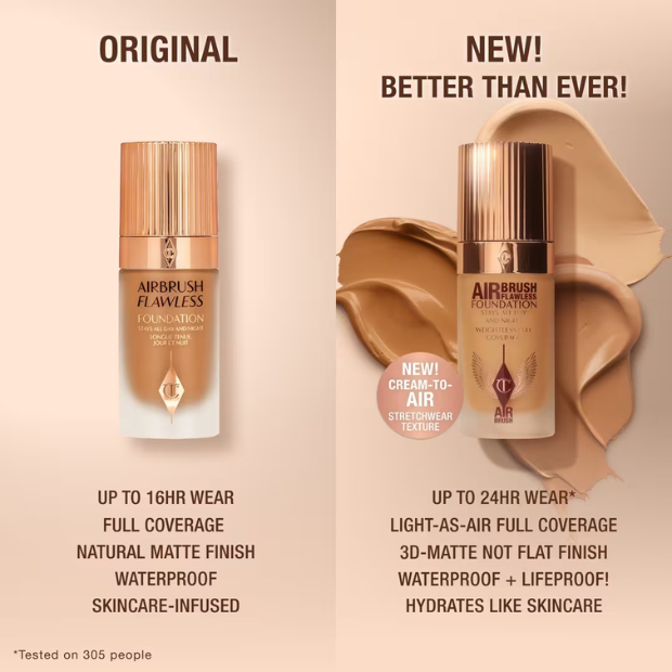 Base Charlotte Tilbury Airbrush Flawless Foundation 30ml | Cor: 4