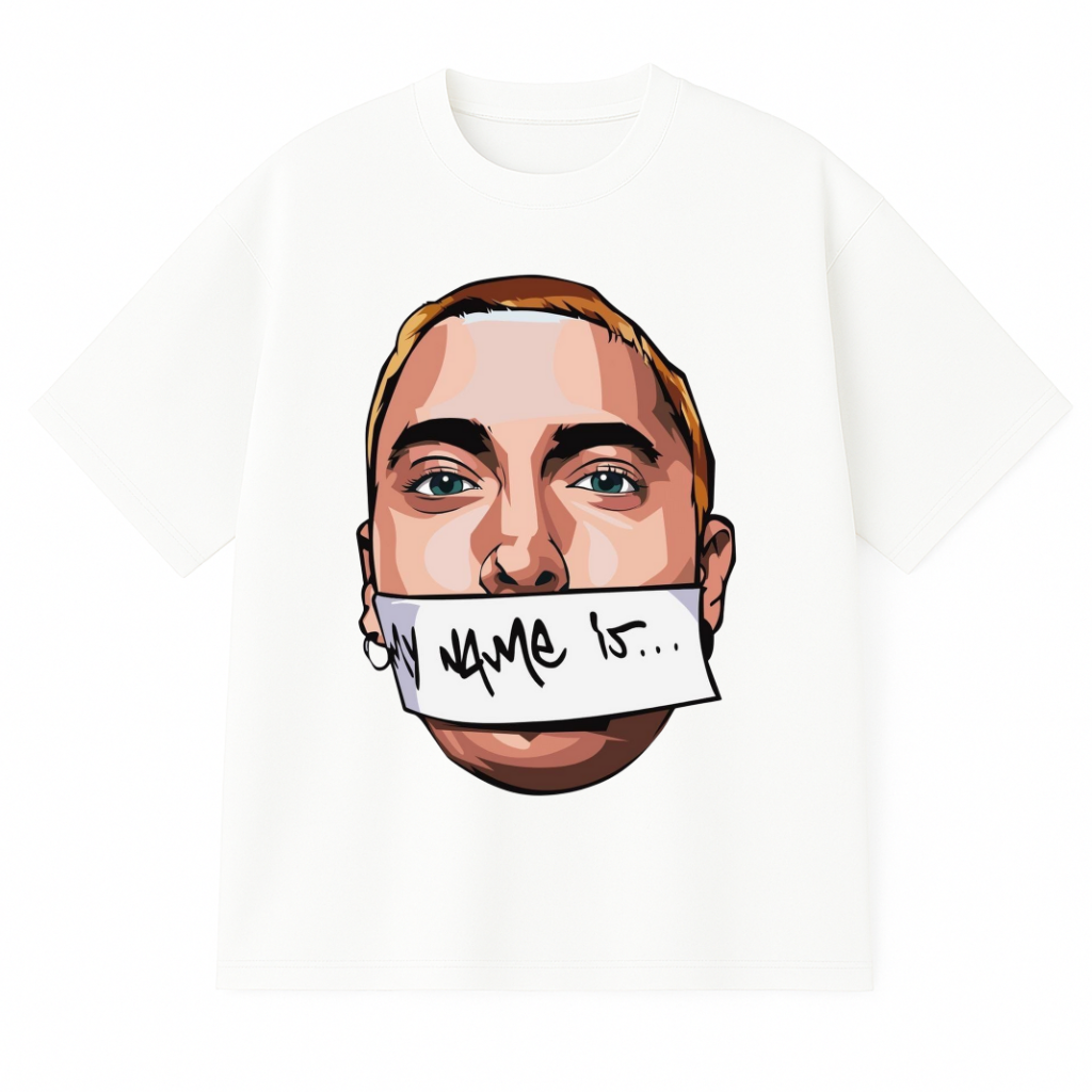 CAMISETA EMINEM OVERSIZED BRANCA - AFTER STORE
