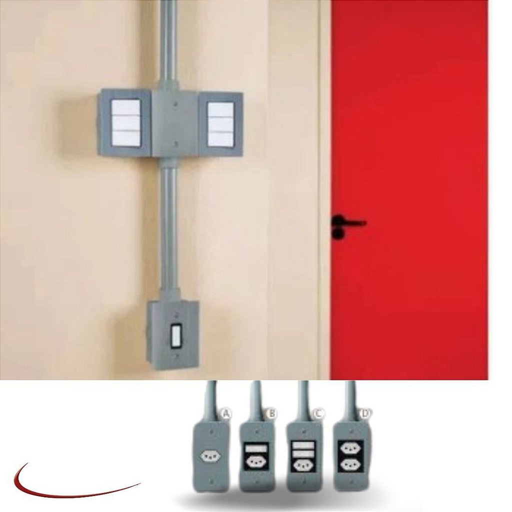 Detalhe do material PVC da tampa para condulete