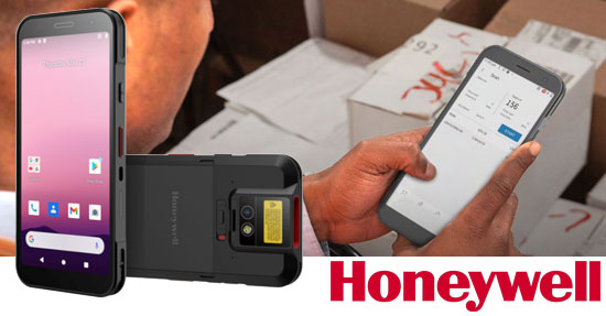 Honeywell CT32 em aplicação com identidade visual Honeywell