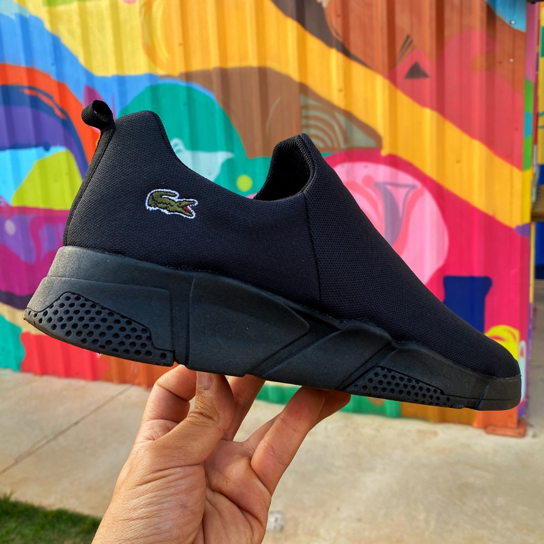 Tênis Sport - Slip On Lac Croco All Black - MenCompany - Homem no Estilo