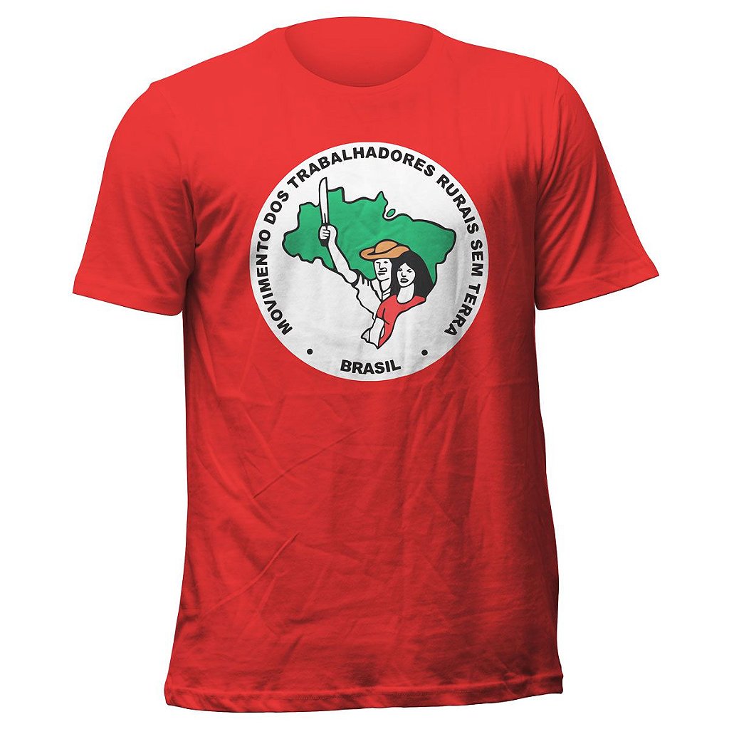 Camiseta do MST Movimento dos trabalhadores sem Terra vermelha - Loja Diacuí