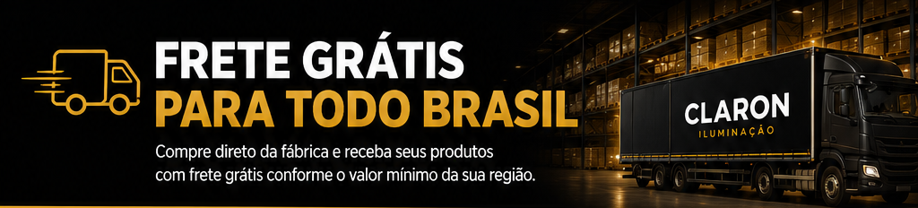 Frete grátis para todo Brasil - Claron Iluminação