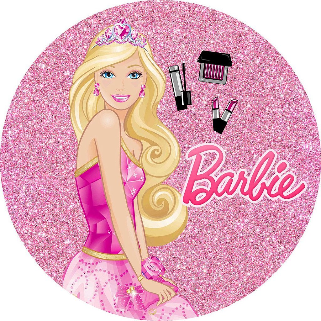 Painel Redondo Tecido Sublimado 3D Barbie WRD-4773 - Wear Sublimações