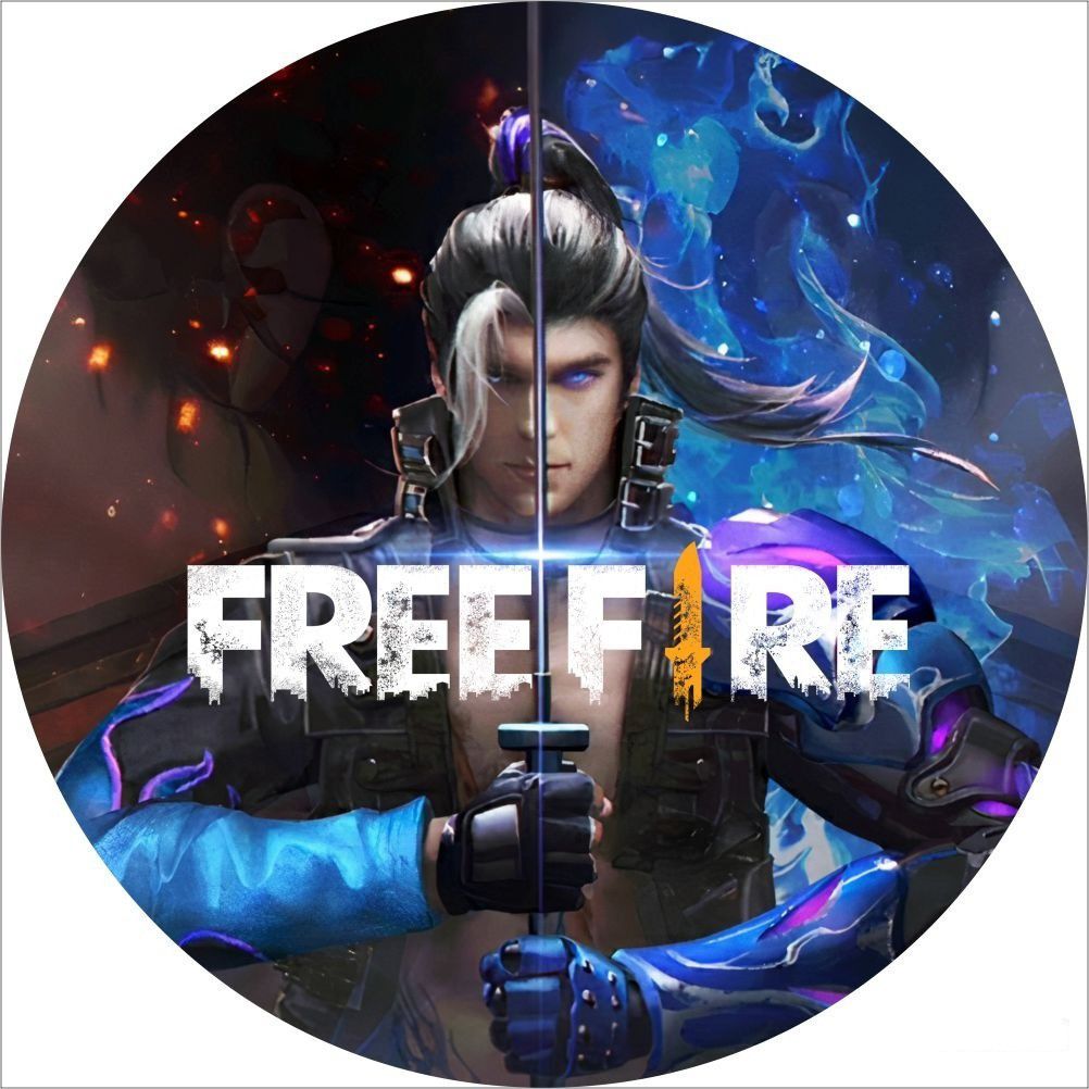 Painel Redondo Free Fire - Adecore Tecidos