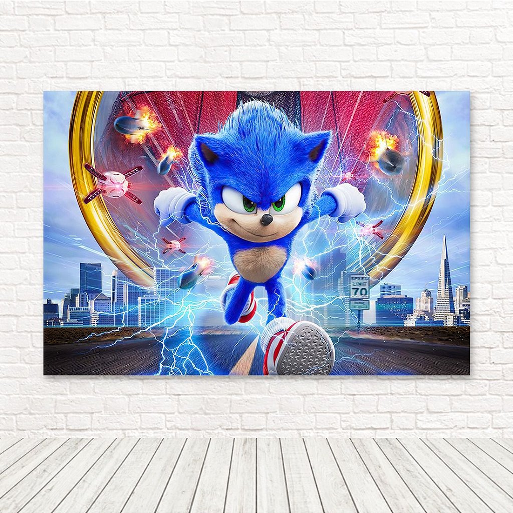 Painel Retangular Tecido Sublimado 3D Sonic WRT-5250 - Wear Sublimações