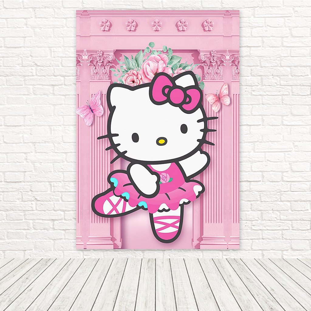 Painel Retangular Tecido Sublimado 3D Hello Kitty 1,50x2,20 WRT-5990 - Wear  Sublimações