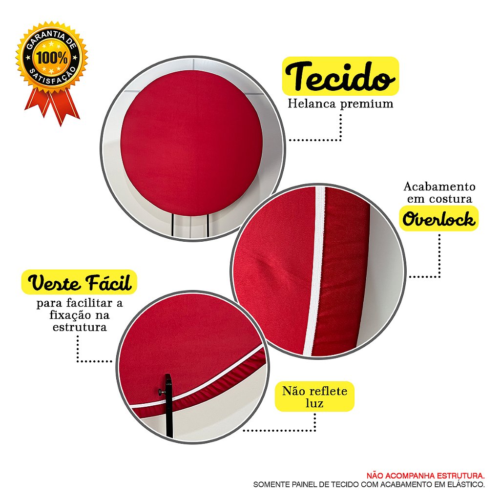 Painel Redondo Tecido Sublimado 3D Bola Basquete WRD-244 - Wear