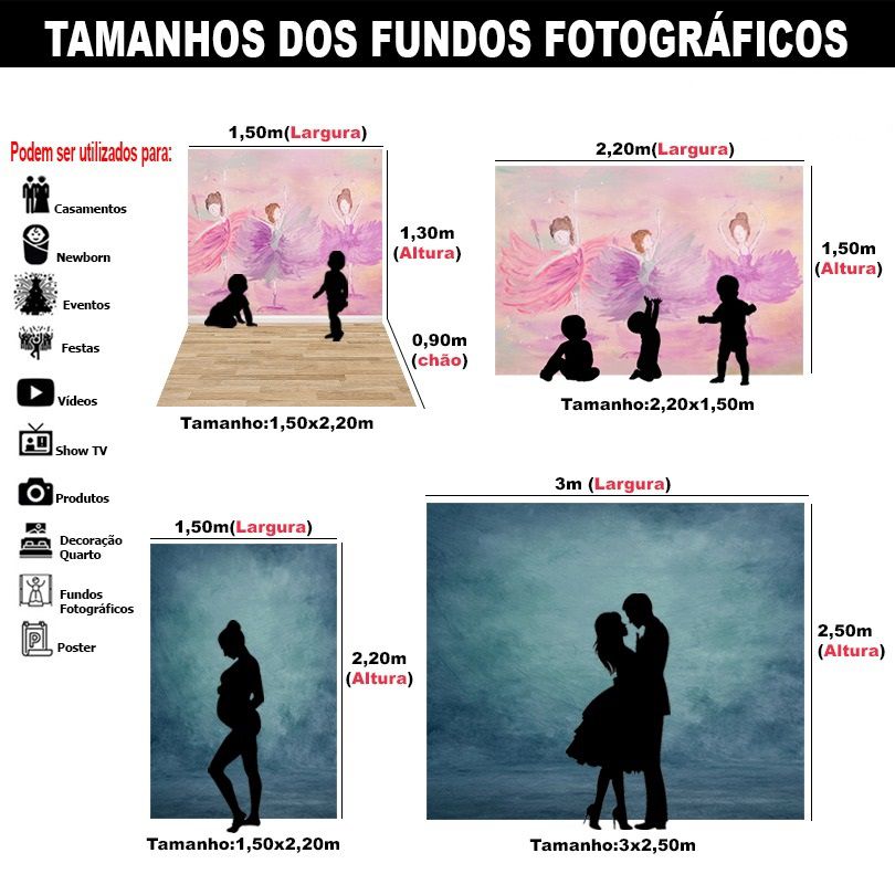 Fundo Fotográfico Tecido Sublimado Gigante 3D Música Banda 3,00x2,50  Horizontal WFG-149 - Wear Sublimações