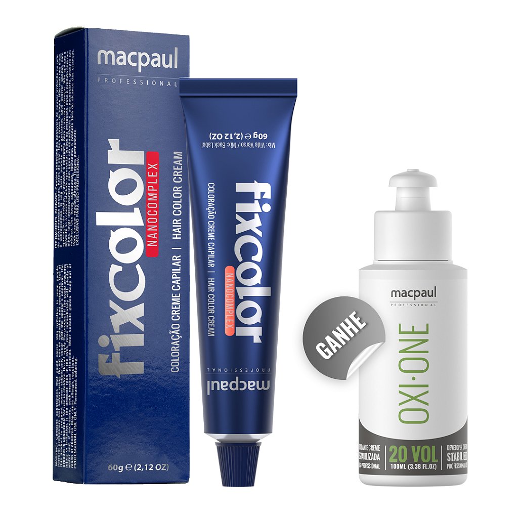 Fix Color 6/13 Louro Escuro Bege Acinzentado 60gr - Macpaul