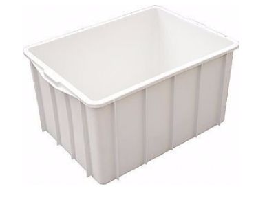 Caixa Plástica 180 litros branca - Rodízios & Cia