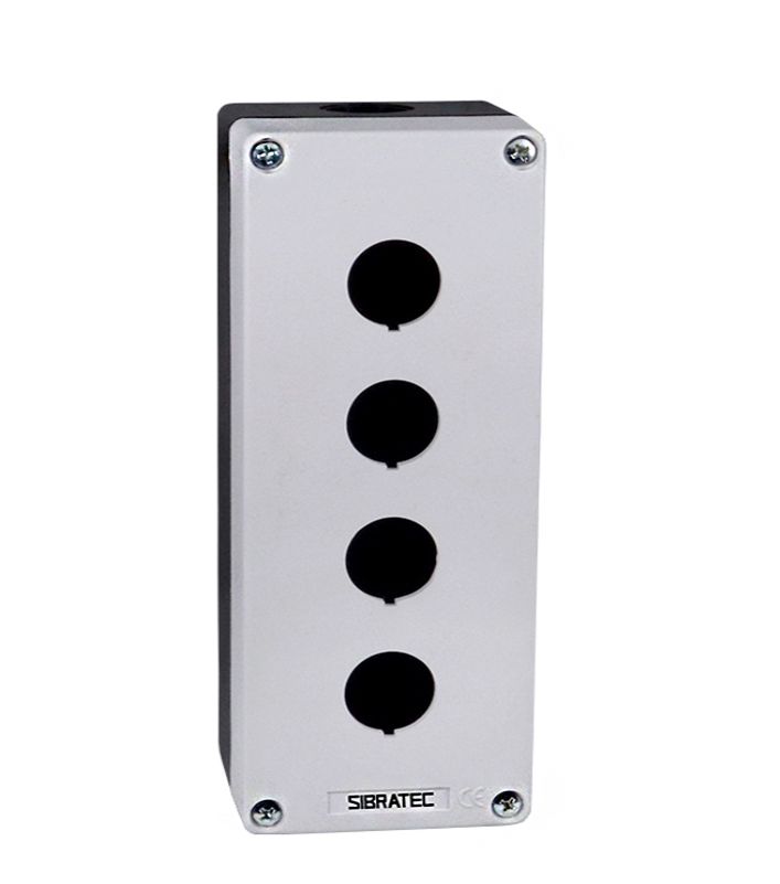 Caixa Plástica Branca BX1/4 com 4 Furos 22mm | Elétrica Suzuki