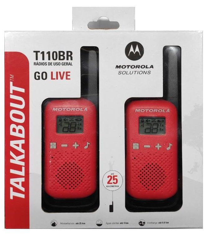 Rádio Talkabout Motorola T110BR 25KM | Elétrica Suzuki | Votuporanga -  Elétrica Suzuki