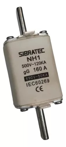 Fusível Retardado Nh1 500v 120ka Gg 160a - Elétrica Suzuki
