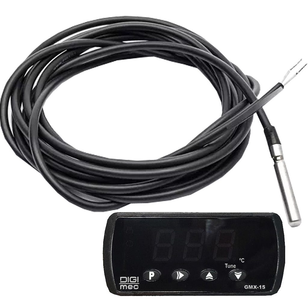 KIT CONTROLADOR SENSOR TEMP. CHOCADEIRA GMX 15 110 220VCA NTC NC