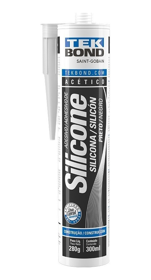 Adesivo de silicone acético 50g branco Tekbond