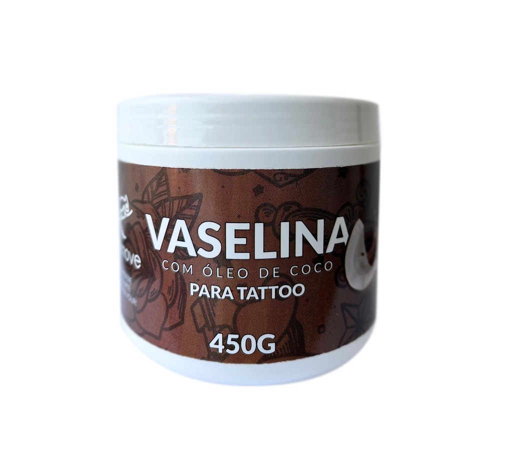 Vaselina Tattoo 450g com Extrato de Canela & Oleo de Cravo & Vitamina E -  TTS 