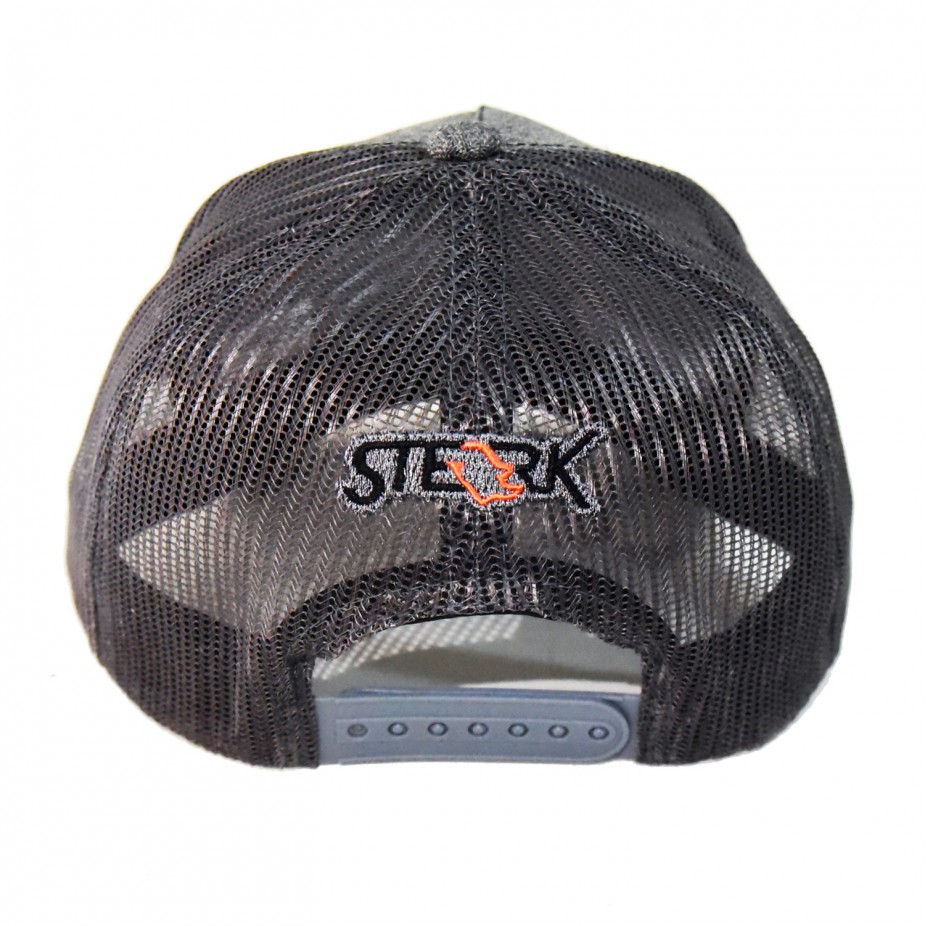 Boné Sterk Trucker Cinza Chumbo Aba Curva