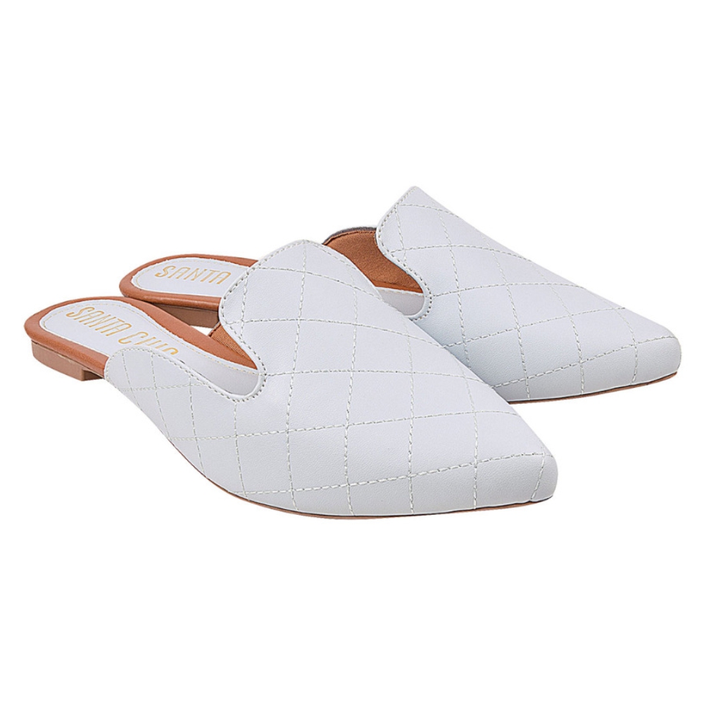 Sapatilha Feminino Mule Sapato Bico Fino Mocassim Rasteirinha