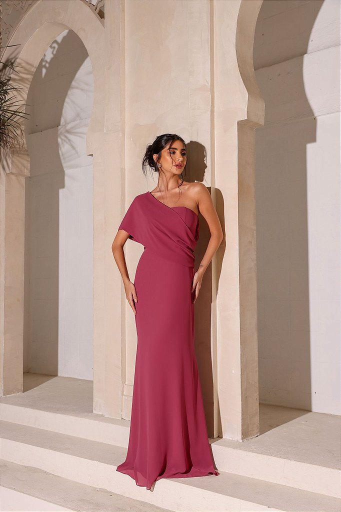 Vestido rosa canela 2025