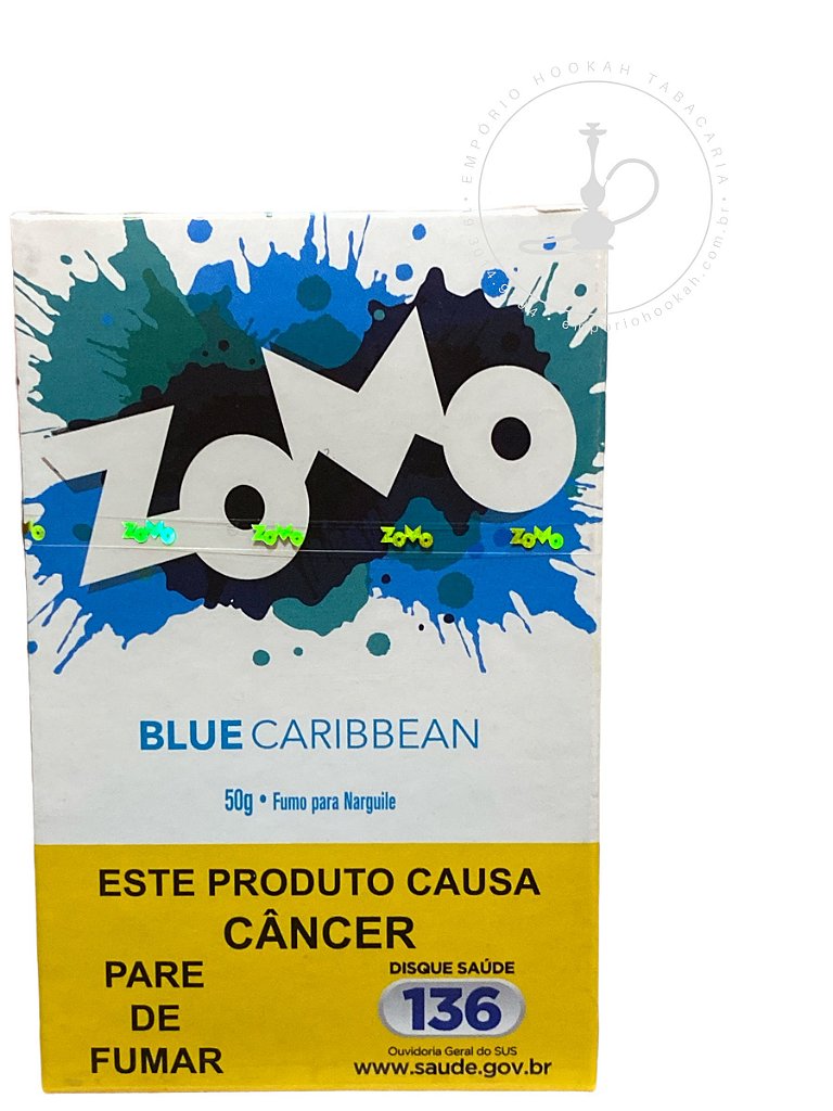 Essência Zomo 50g (Blue Caribbean) - Empório Hookah - Tabacaria  especializada em narguilés