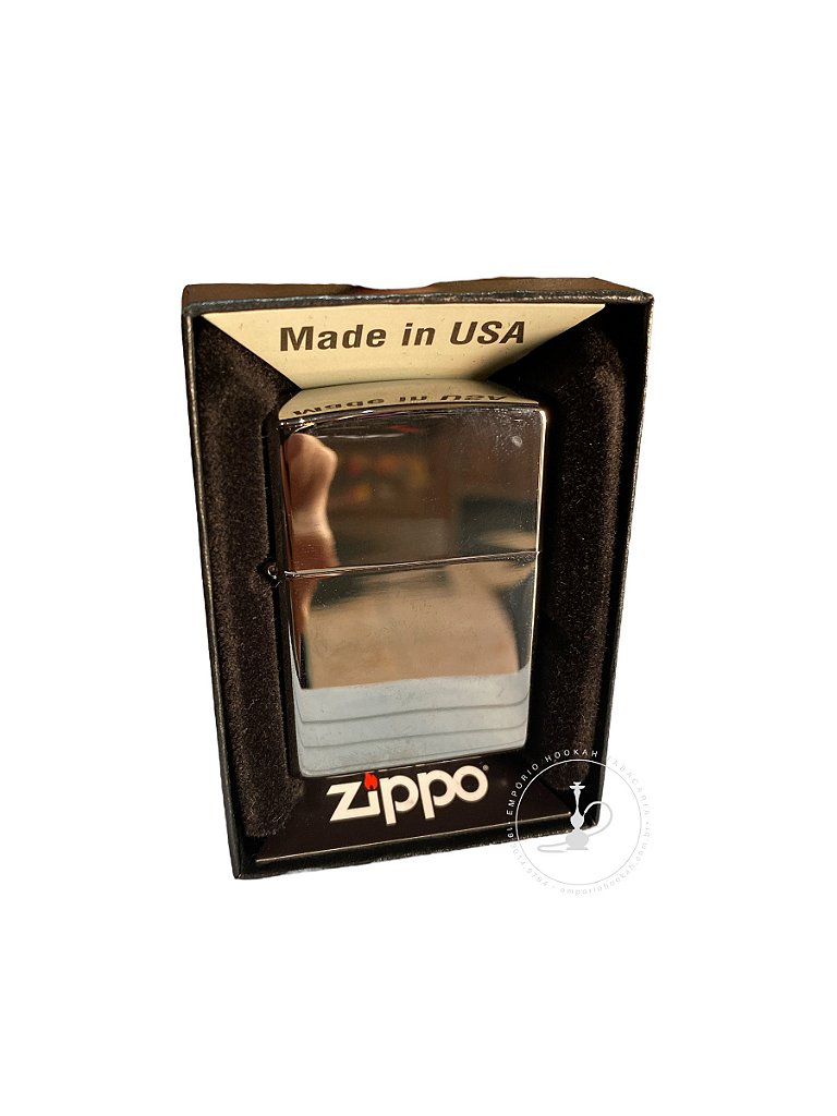 Isqueiro Zippo (Classic High Polish Chrome) - Empório Hookah - Tabacaria  especializada em narguilés