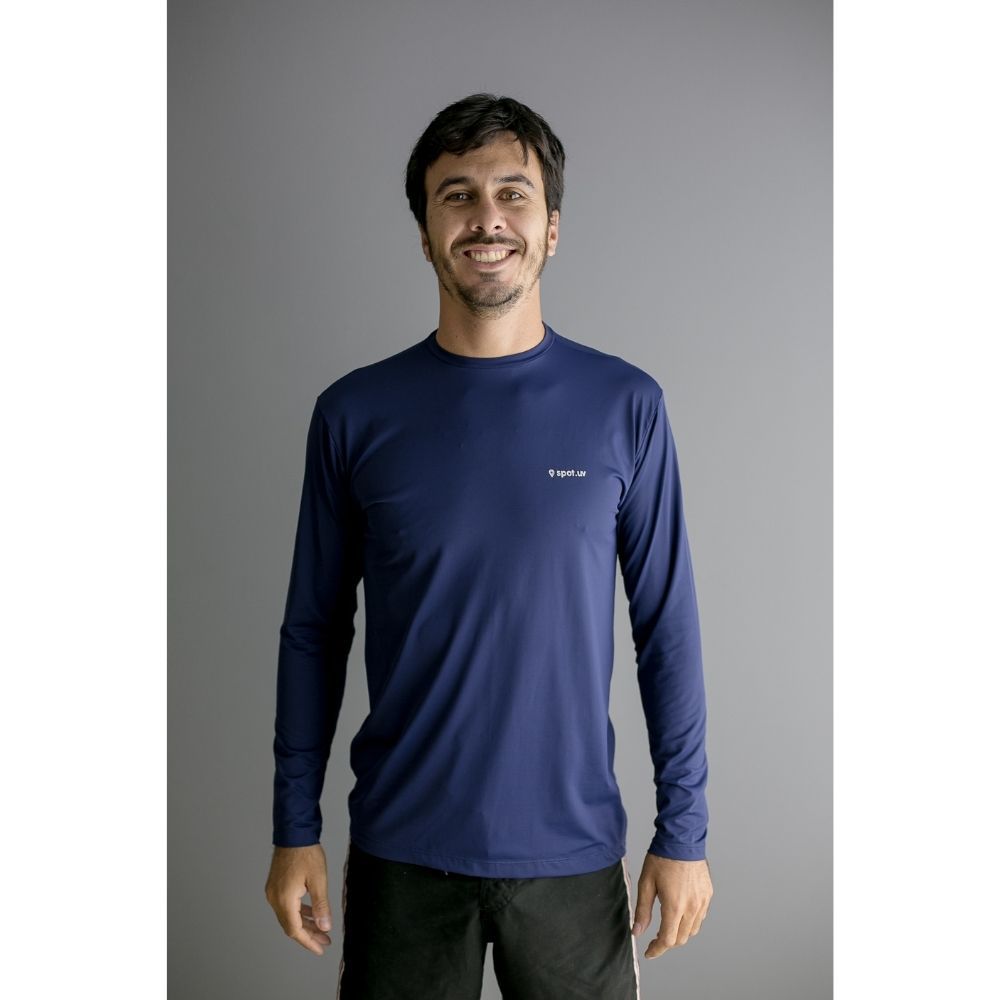 camisa uv azul