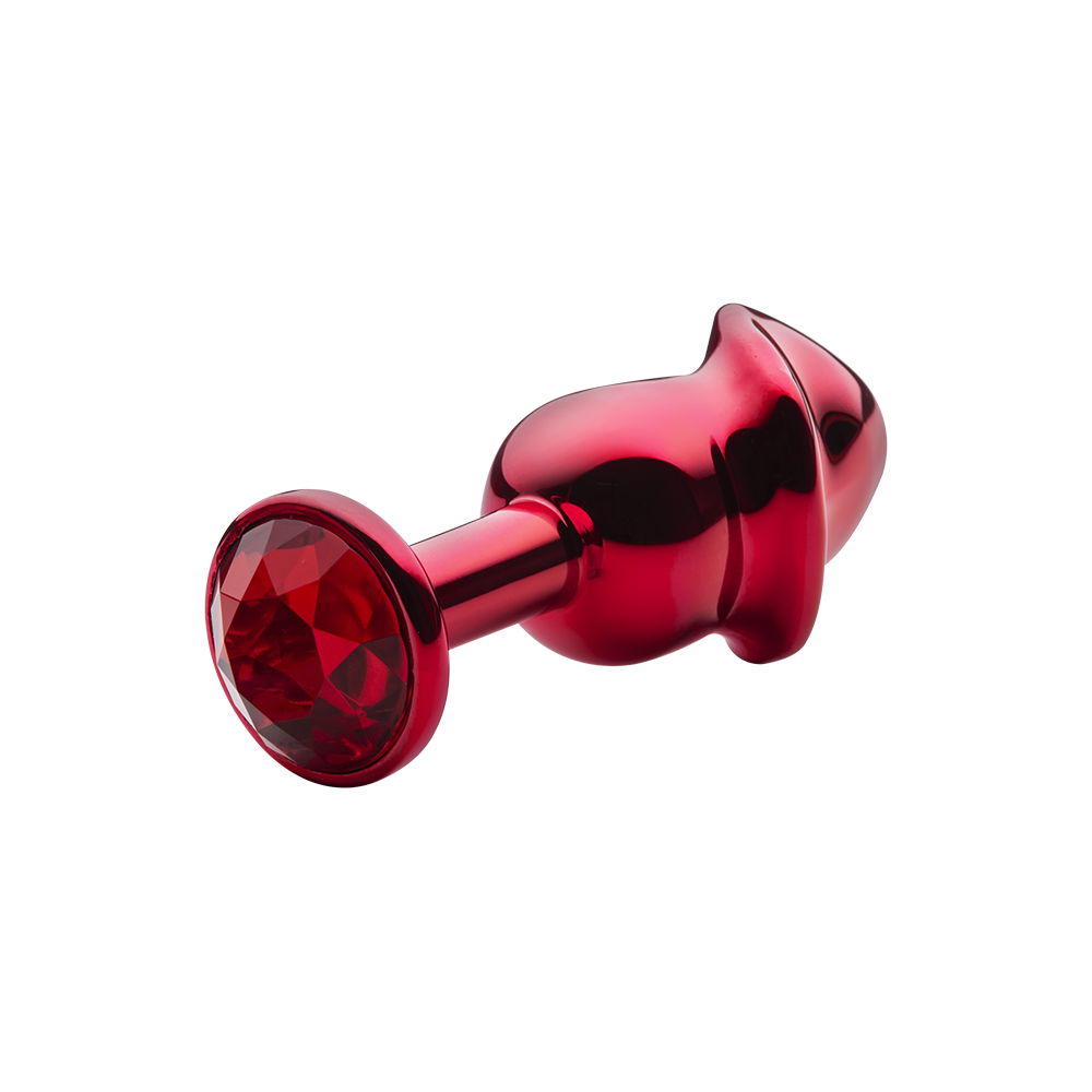 LEVE 2 Plug Anal Lite Vermelho Formato Pnis com Pedra Vermelha em ABS -  Zper Sexshop