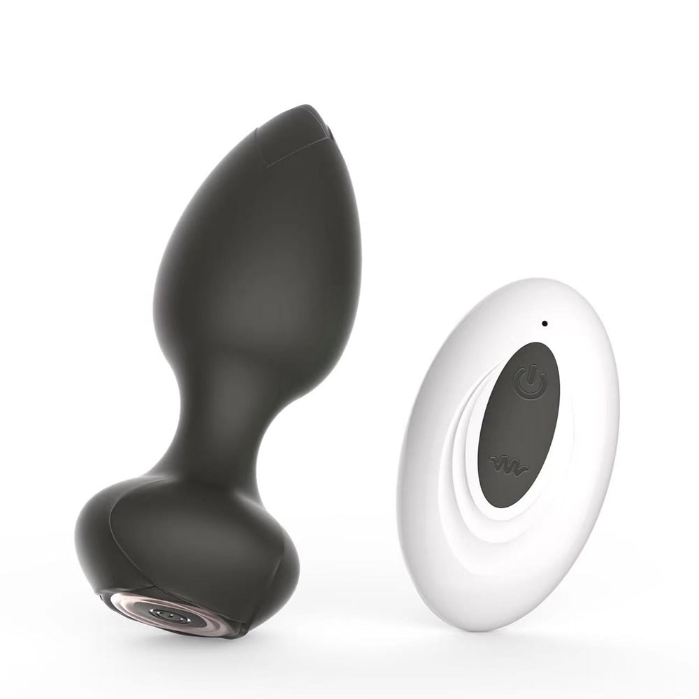 plug anal vibração Plug Anal Vibratório Luxuoso em Metal com 10 Vibrações e Controle Remo -  Amor de Luxo main image 0