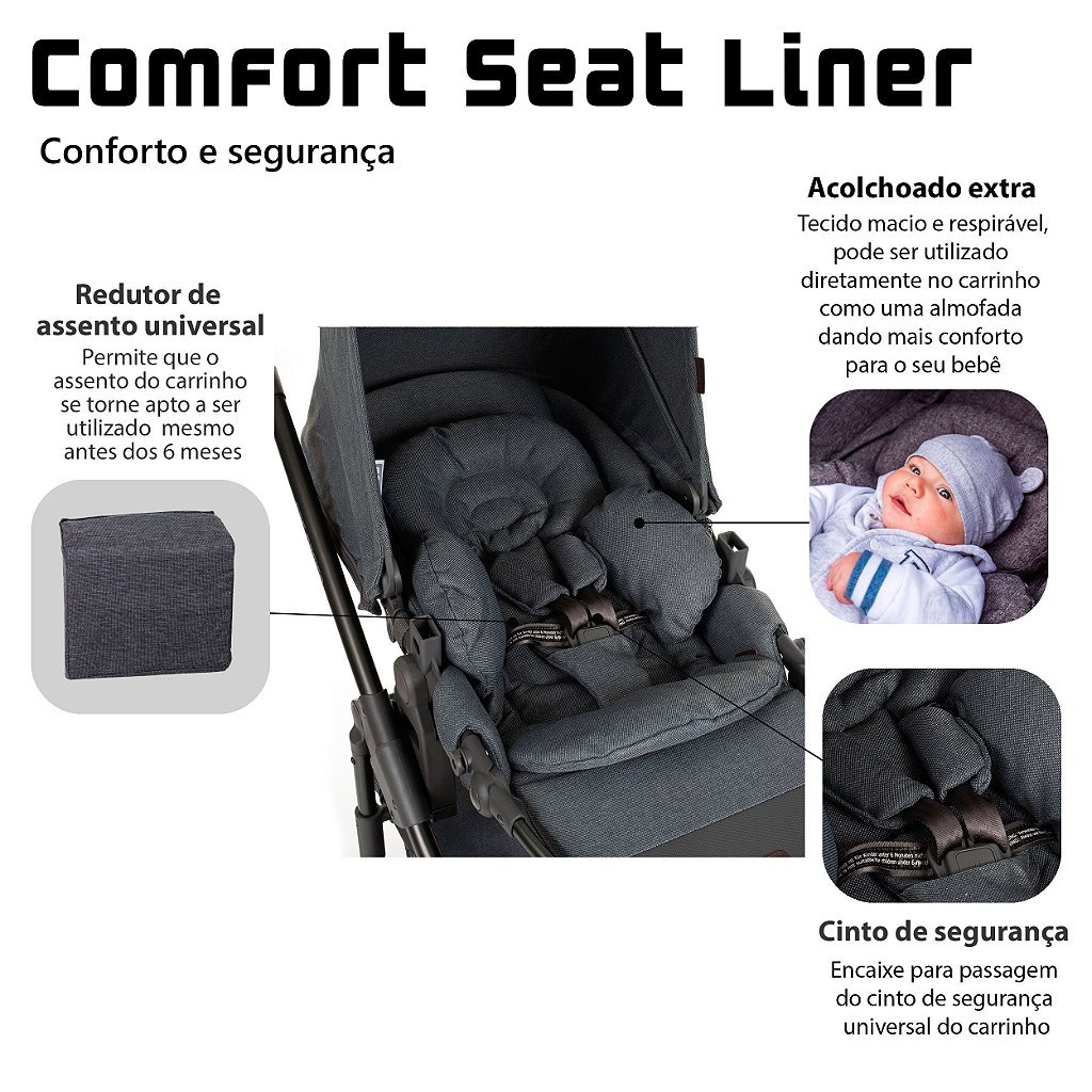 Comfort Seat Liner - Moutain - ABC Design - Show de Bebê Móveis e