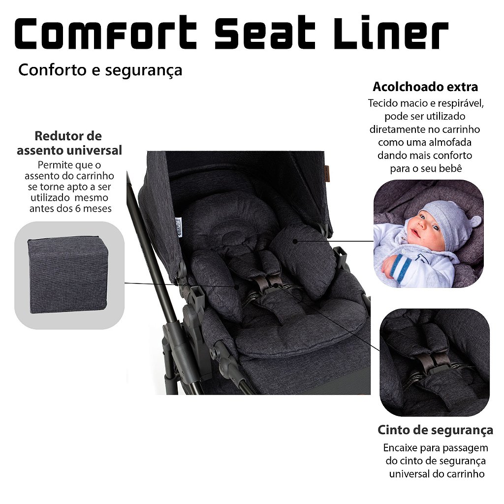 Comfort Seat Liner - Street - ABC Design - Show de Bebê Móveis e