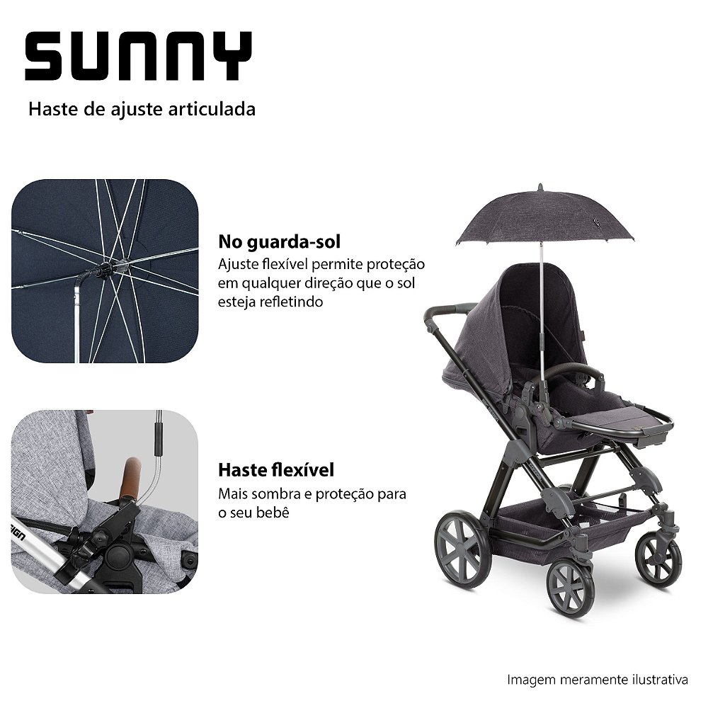 Guarda-Sol Sunny Street- ABC Design - Show de Bebê Móveis e Acessórios  Infantis
