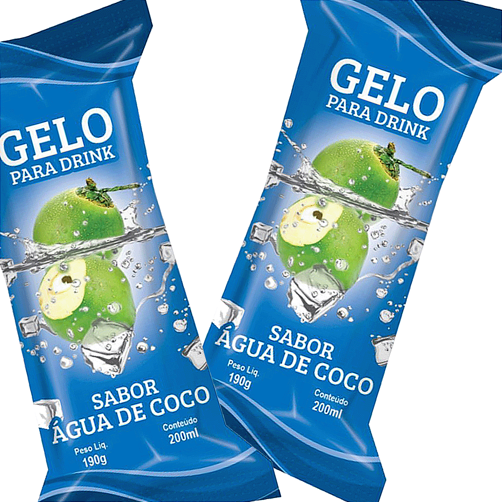 Gelo Saborizado Mister Gelo Sabor Água de Coco - 200 ml