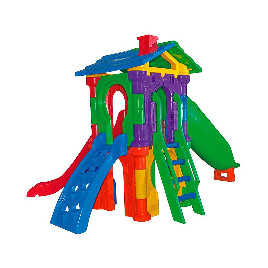 Escorregador Infantil Quadrado - Tunel do Brinquedo