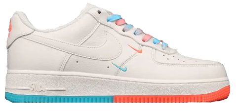 Air force 1 sales colorful bottom