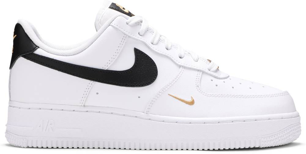 white nike air force with black tick